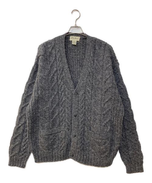 Eddie Bauer（エディーバウアー）Eddie Bauer (エディーバウアー) 00`sウールケーブルカーディガン グレー サイズ:XLの古着・服飾アイテム