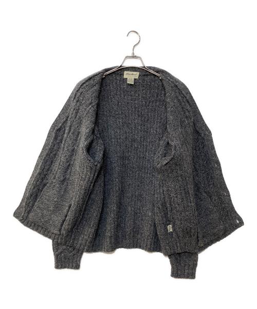 Eddie Bauer（エディーバウアー）Eddie Bauer (エディーバウアー) 00`sウールケーブルカーディガン グレー サイズ:XLの古着・服飾アイテム