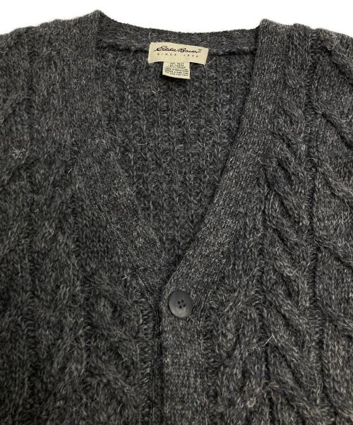 Eddie Bauer（エディーバウアー）Eddie Bauer (エディーバウアー) 00`sウールケーブルカーディガン グレー サイズ:XLの古着・服飾アイテム