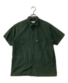 Graphpaper（グラフペーパー）の古着「Broad Oversized S/S Shirt 半袖シャツ」｜グリーン