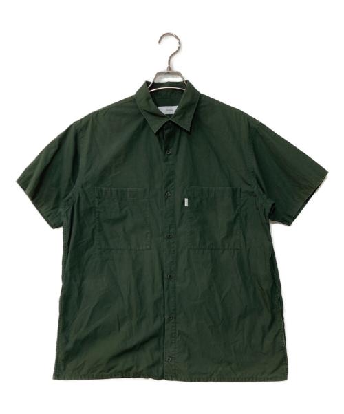 Graphpaper（グラフペーパー）Graphpaper (グラフペーパー) Broad Oversized S/S Shirt 半袖シャツ グリーン サイズ:1の古着・服飾アイテム