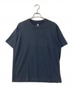MOUNTAIN RESEARCHマウンテンリサーチ）の古着「Wreath w/PKT バックプリント速乾Tシャツ」｜ネイビー