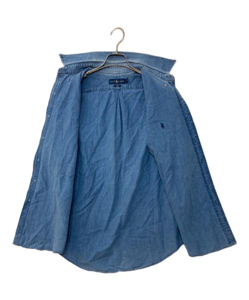RALPH LAUREN（ラルフローレン）RALPH LAUREN (ラルフローレン) S/Sボタンダウンシャツ ブルー サイズ:Ｌの古着・服飾アイテム