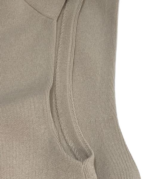 Noble（ノーブル）Noble (ノーブル) CO/PE ニットベスト ベージュ サイズ:Freeの古着・服飾アイテム