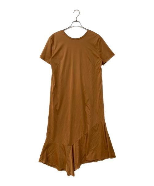 ELENDEEK（エレンディーク）ELENDEEK (エレンディーク) 半袖ワンピース ブラウン サイズ:02の古着・服飾アイテム