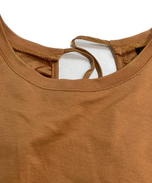 ELENDEEK（エレンディーク）ELENDEEK (エレンディーク) 半袖ワンピース ブラウン サイズ:02の古着・服飾アイテム