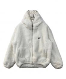 OY（オーワイ）の古着「DOLLY FUR HOODIE JACKET ドリー ファーフーディージャケット」｜ホワイト