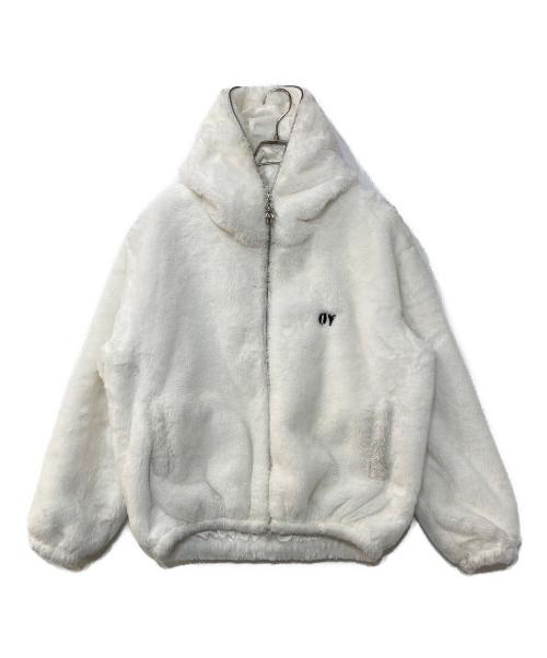 OY（オーワイ）OY (オーワイ) DOLLY FUR HOODIE JACKET ドリー ファーフーディージャケット ホワイト サイズ:記載なしの古着・服飾アイテム