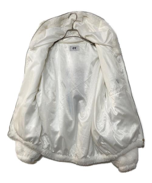 OY（オーワイ）OY (オーワイ) DOLLY FUR HOODIE JACKET ドリー ファーフーディージャケット ホワイト サイズ:記載なしの古着・服飾アイテム