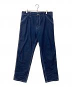 CarHarttカーハート）の古着「SIMPLE PANT　シンプルパンツ　ワイドデニムパンツ　I022947」｜インディゴ
