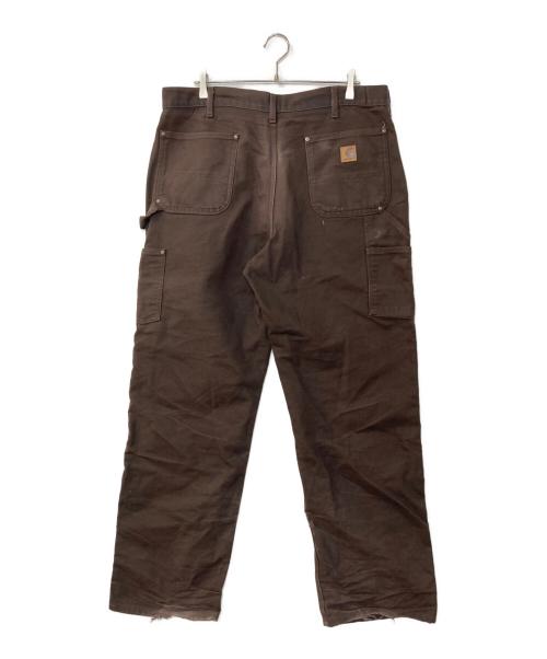 CarHartt（カーハート）CarHartt (カーハート) ウォッシュドダック ダブルニー ペインターパンツ ブラウン サイズ:W36×L32の古着・服飾アイテム