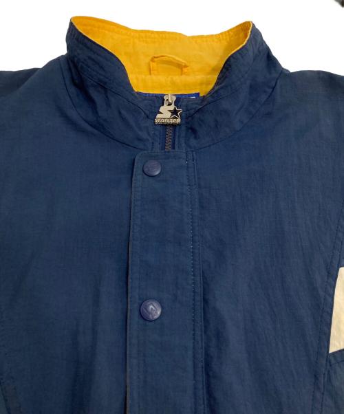STARTER（スターター）STARTER (スターター) アノラックジャケット ネイビー×イエロー サイズ:XLの古着・服飾アイテム