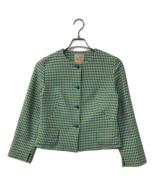 Sybilla（シビラ）Sybilla (シビラ) ドットジャガードセットアップ グリーン サイズ:Mの古着・服飾アイテム