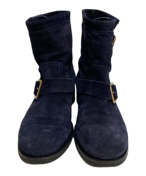JIMMY CHOO（ジミーチュウ）JIMMY CHOO (ジミーチュウ) エンジニアブーツ ネイビー サイズ:37の古着・服飾アイテム