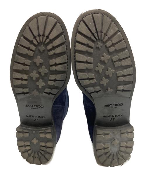 JIMMY CHOO（ジミーチュウ）JIMMY CHOO (ジミーチュウ) エンジニアブーツ ネイビー サイズ:37の古着・服飾アイテム