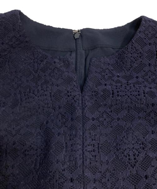 COUP DE CHANCE（クードシャンス）COUP DE CHANCE (クードシャンス) ラッセルレースワンピース ネイビー サイズ:38の古着・服飾アイテム