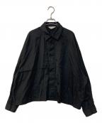 jiedaジエダ）の古着「TRENCH SHIRT トレンチシャツ」｜ブラック