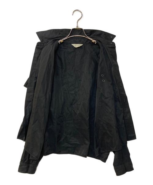 jieda（ジエダ）jieda (ジエダ) TRENCH SHIRT トレンチシャツ ブラック サイズ:2の古着・服飾アイテム