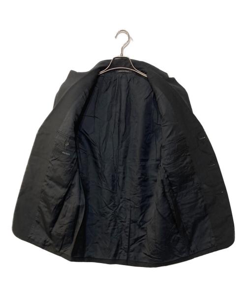 GUCCI（グッチ）GUCCI (グッチ) モヘヤ混3Bテーラードジャケット ブラック サイズ:記載なしの古着・服飾アイテム