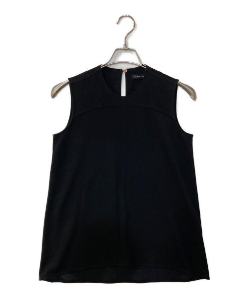 YOKO CHAN（ヨーコチャン）YOKO CHAN (ヨーコチャン) ノースリーブブラウス　YCB-13SSC-018 ブラック サイズ:38の古着・服飾アイテム