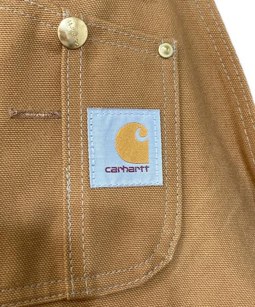 CarHartt（カーハート）CarHartt (カーハート) ダブルニーオーバーオール　コットンダック地　R01-BRN ブラウン サイズ:34×32の古着・服飾アイテム
