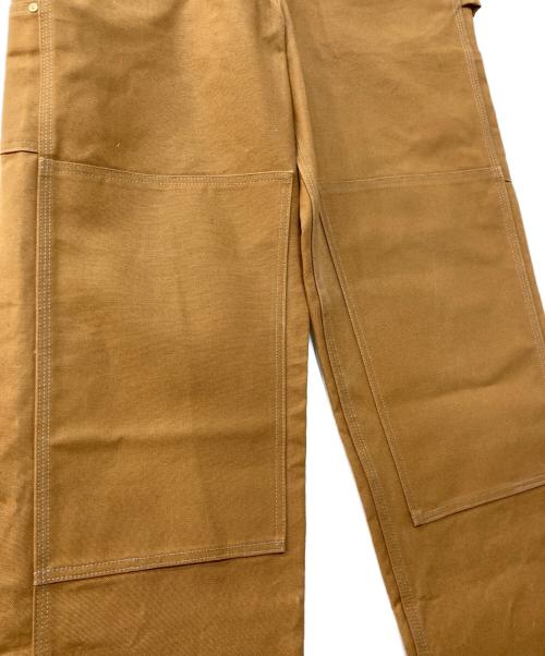 CarHartt（カーハート）CarHartt (カーハート) ダブルニーオーバーオール　コットンダック地　R01-BRN ブラウン サイズ:34×32の古着・服飾アイテム