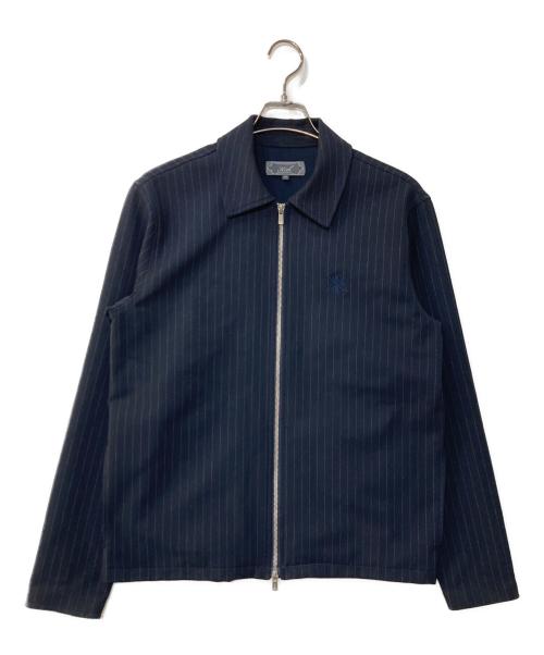 KITH（キス）KITH (キス) double weave full zip coaches jacket ネイビー サイズ:XSの古着・服飾アイテム