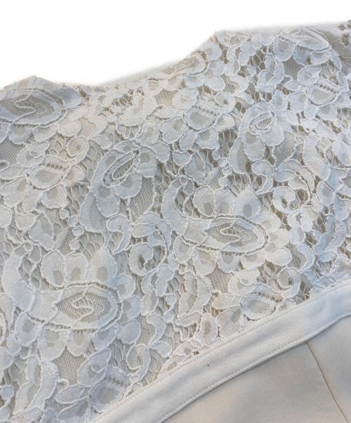 acka（エーシーケーエー）acka (エーシーケーエー) LACE NO SLEEVE ONE-PIECE　レースノースリーブワンピース　Acka247 ホワイト サイズ:2の古着・服飾アイテム