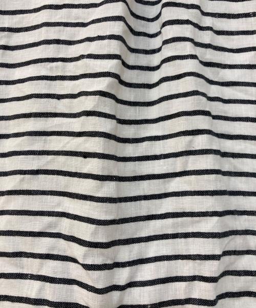 'S Max Mara（エスマックスマーラ）'S Max Mara (エスマックスマーラ) リネンボーダーシャツワンピース ホワイト サイズ:44の古着・服飾アイテム