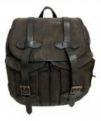 FILSONフィルソン）の古着「オイルドキャンバスRUCKSACK」｜ブラック