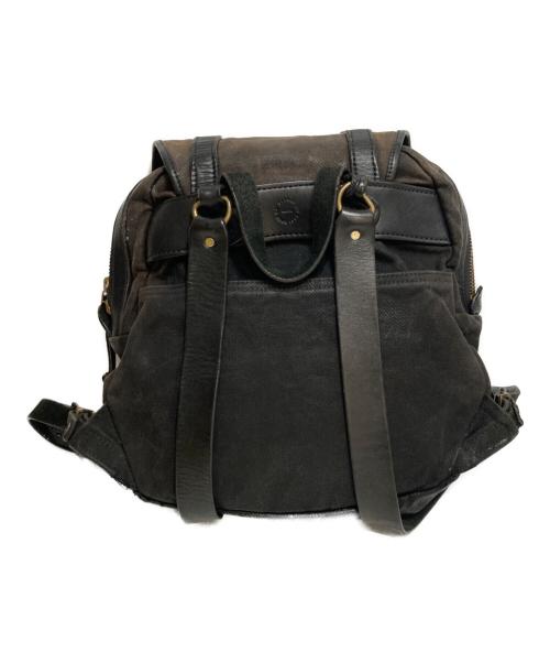 FILSON（フィルソン）FILSON (フィルソン) オイルドキャンバスRUCKSACK ブラックの古着・服飾アイテム
