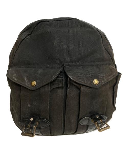 FILSON（フィルソン）FILSON (フィルソン) オイルドキャンバスRUCKSACK ブラックの古着・服飾アイテム