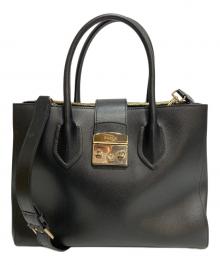 FURLA（フルラ）の古着「Metropolis 2WAYショルダーバッグ」｜ブラック