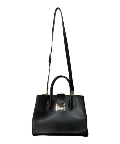 FURLA（フルラ）FURLA (フルラ) Metropolis 2WAYショルダーバッグ ブラックの古着・服飾アイテム