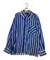 BOTTER（ボッター）の古着「SIDE LABER LINING SHIRT」｜ホワイト×ブルー