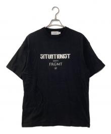 SITUATIONIST×FRAGMENT DESIGN（シチュエーショニスト×フラグメントデザイン）の古着「プリントTシャツ」｜ブラック