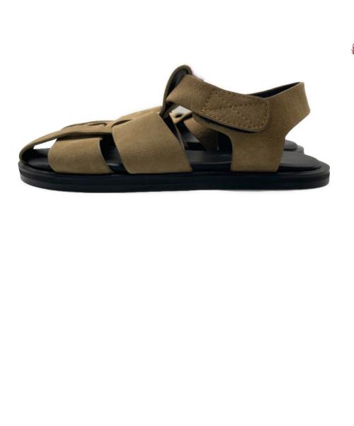 Waa .studios（ワースタジオ）Waa .studios (ワースタジオ) RQ SANDALS スエードグルカサンダル ベージュ サイズ:42の古着・服飾アイテム