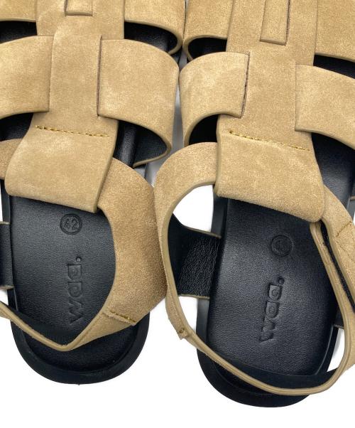 Waa .studios（ワースタジオ）Waa .studios (ワースタジオ) RQ SANDALS スエードグルカサンダル ベージュ サイズ:42の古着・服飾アイテム