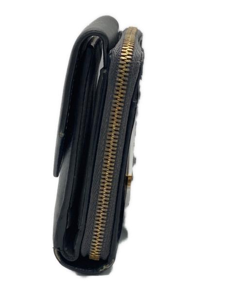 BALENCIAGA（バレンシアガ）BALENCIAGA (バレンシアガ) ENVELOPE フラップ コンパクトウォレット ブラックの古着・服飾アイテム