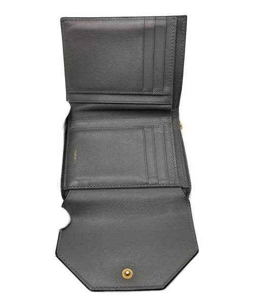 BALENCIAGA（バレンシアガ）BALENCIAGA (バレンシアガ) ENVELOPE フラップ コンパクトウォレット ブラックの古着・服飾アイテム