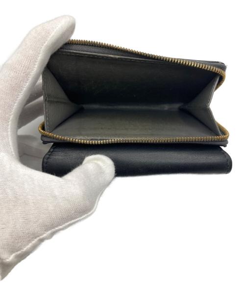 BALENCIAGA（バレンシアガ）BALENCIAGA (バレンシアガ) ENVELOPE フラップ コンパクトウォレット ブラックの古着・服飾アイテム