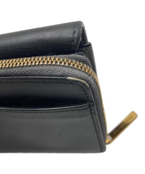 BALENCIAGA（バレンシアガ）BALENCIAGA (バレンシアガ) ENVELOPE フラップ コンパクトウォレット ブラックの古着・服飾アイテム