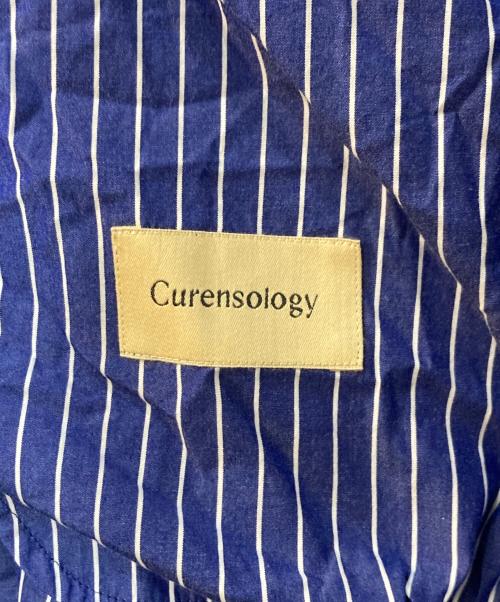 Curensology（カレンソロジー）Curensology (カレンソロジー) 2WAYストライプワンピース ブルー サイズ:Fの古着・服飾アイテム