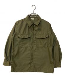 US ARMY（ユーエスアーミー）の古着「70`sヘリクルーシャツ 71年会計　 8415-935-4897」｜グリーン