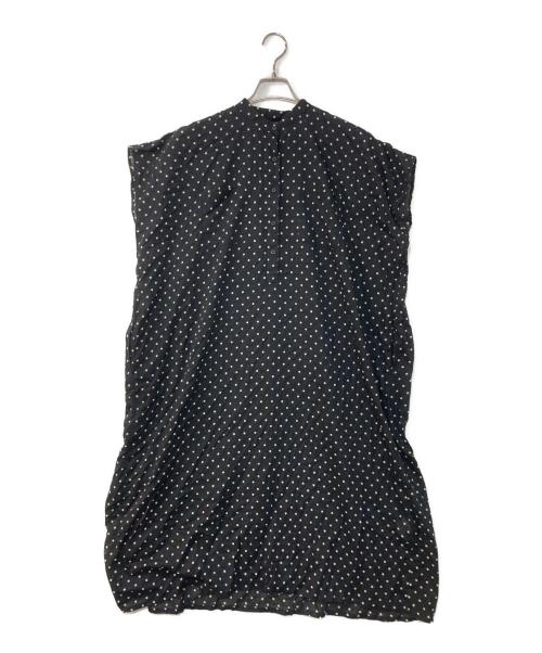 SOIL（ソイル）SOIL (ソイル) ドットノースリーブワンピース ブラック サイズ:2の古着・服飾アイテム