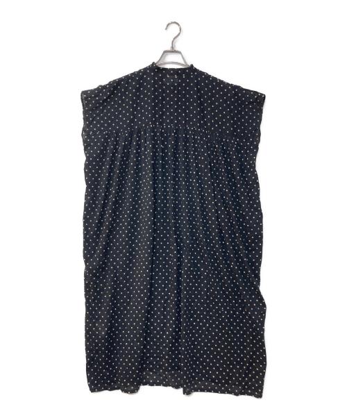SOIL（ソイル）SOIL (ソイル) ドットノースリーブワンピース ブラック サイズ:2の古着・服飾アイテム