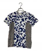 COMME des GARCONSコムデギャルソン）の古着「レオパードスイッチングTEE」｜ホワイト