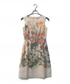 TOCCAトッカ）の古着「drawing flowerワンピース」｜ホワイト
