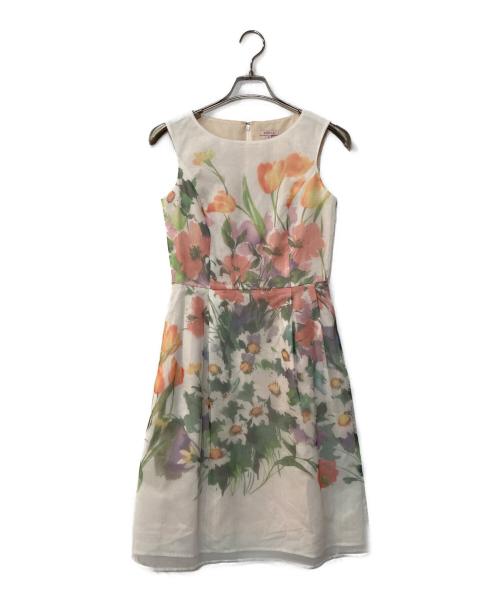TOCCA（トッカ）TOCCA (トッカ) drawing flowerワンピース ホワイト サイズ:２の古着・服飾アイテム