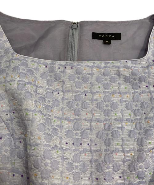 TOCCA（トッカ）TOCCA (トッカ) ジャガードワンピース パープル サイズ:０の古着・服飾アイテム